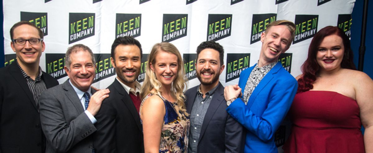 Musical Director John Bell, Director (and Keen Artistic Director) Jonathan Silverstein, Marc delaCruz,  Whitney Bashor,  Playwright Adam Gwon, Kyle Sherman, and Sarah Lynn Marion. at 