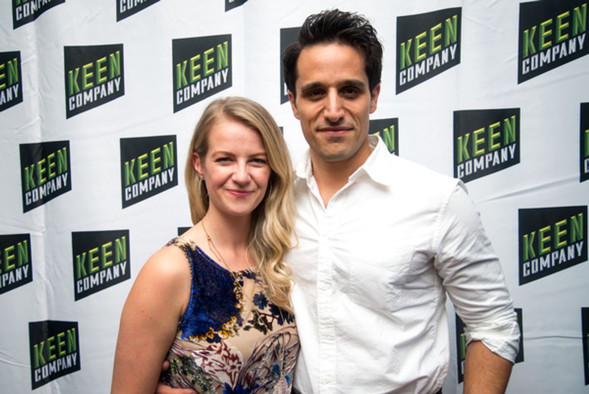 Whitney Bashor with her husband, Jared Zirilli  at 