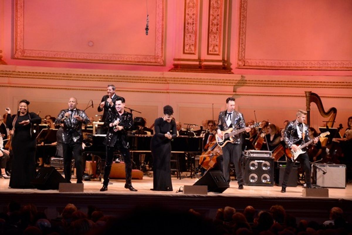 Steven Reineke, Frankie Moreno, Alec Zeilen, Tony Moreno, Crystal Robinson, Ashley Kellough, Markevius Faulkner and The New York Pops at 