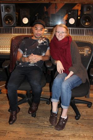 Andros Rodriguez (Engineer) and Kerstin Anderson (Photos Courtesy of Lynn Pinto) Photo