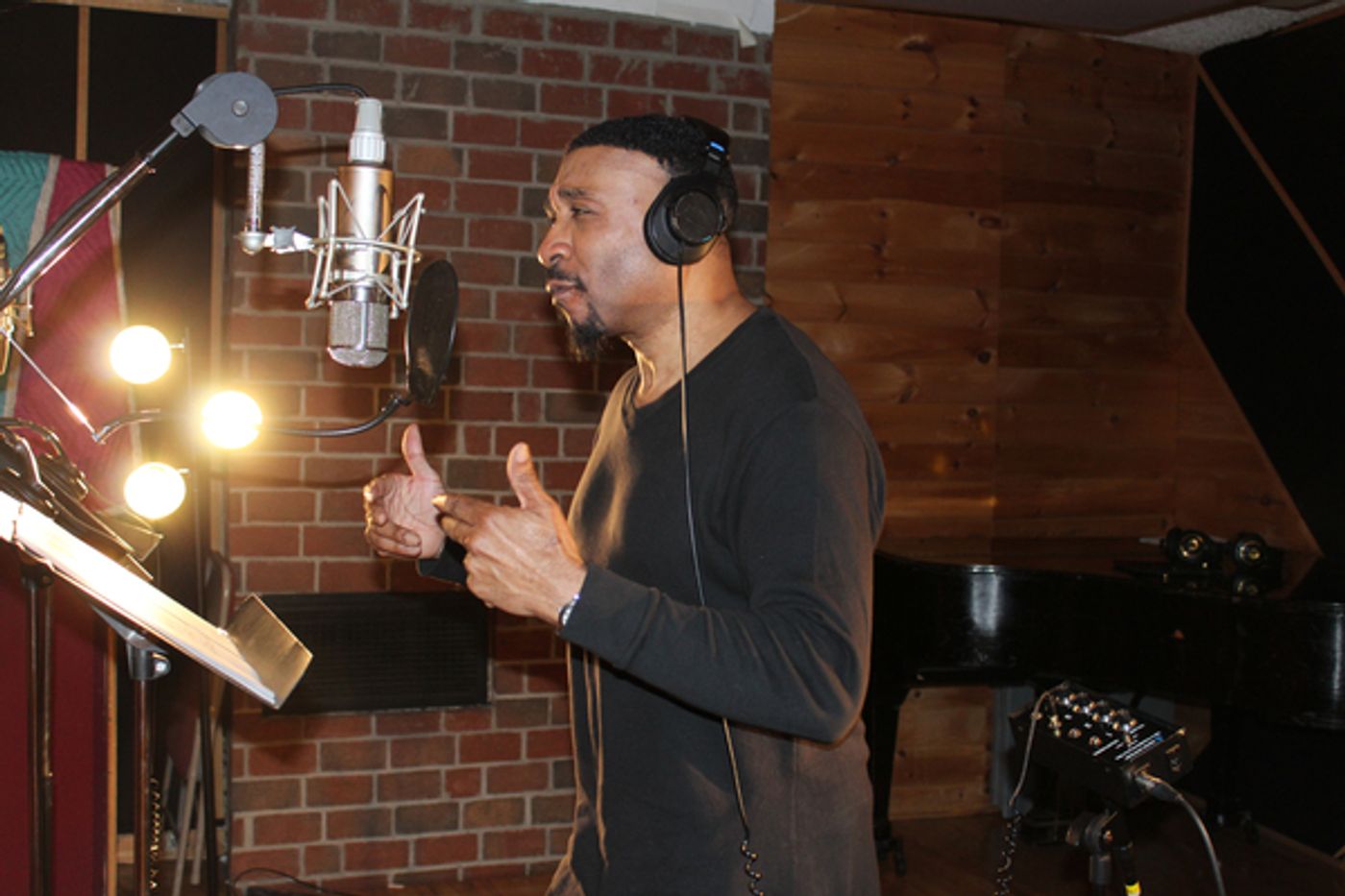 Exclusive Photo Coverage: ONCE ON THIS ISLAND Cast Decks the Halls for Carols For A Cure!  Image