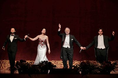 Placido Domingo, Ana Maria Martinez, Arturo Chacon-Cruz, and Jordi Bernacer Photo