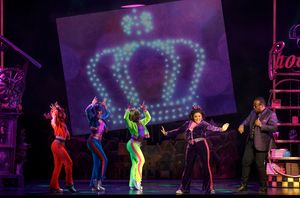 Brynn Williams as Violet Beauregarde, David Samuel as Mr. Beauregarde @ BroadwayWorld Brynn Williams as Violet Beauregarde, David Samuel as Mr. Beauregarde Photo