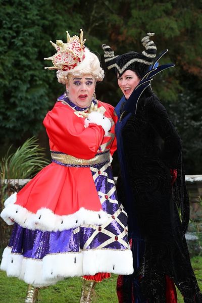 Ian Adams as Queen Wilhemina & Julie Paton as Carabosse  Photo