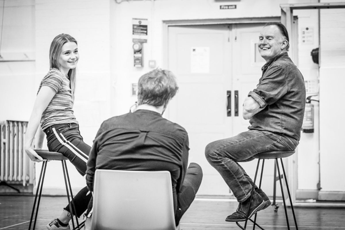 Jessica Barden and Robert Glenister at 