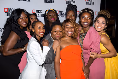 The cast of SCHOOL GIRLS with Jocelyn Bioh Photo