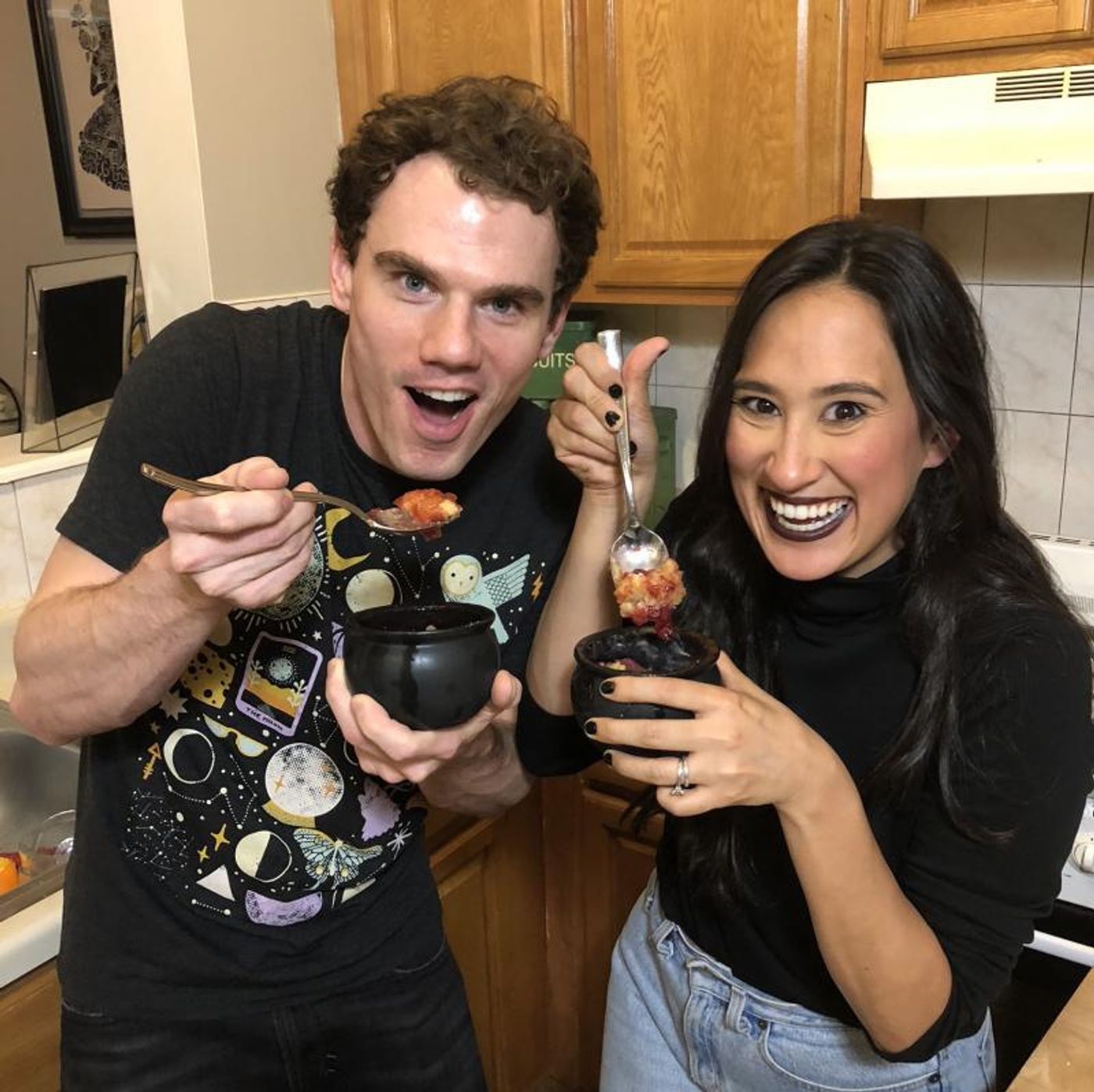 Backstage Bite with Katie Lynch: Jay Armstrong Johnson Whips Up Hocus Pocus Cauldron Cobblers! Backstage Bite with Katie Lynch: Jay Armstrong Johnson Whips Up Hocus Pocus Cauldron Cobblers! Image