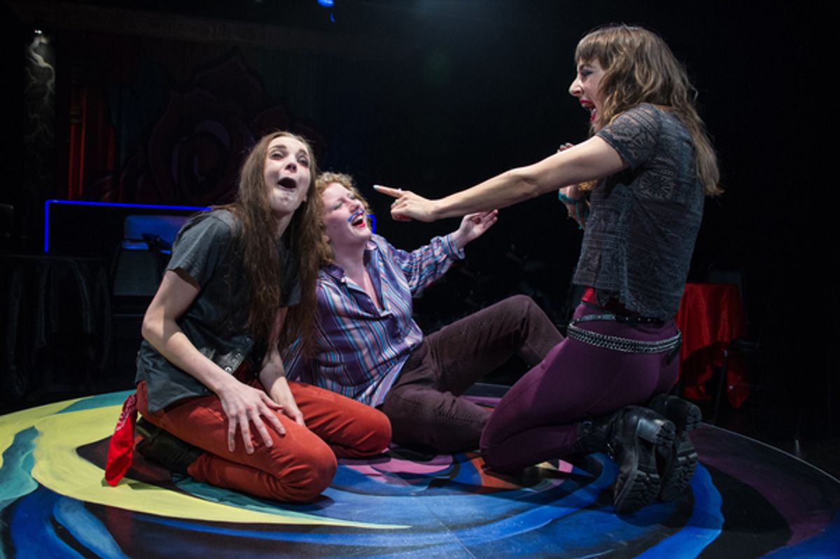Jenna Rossman (Andrew), Katie Gallagher (Toby), Emilie Loughran HÃ©bert (Maria) at 