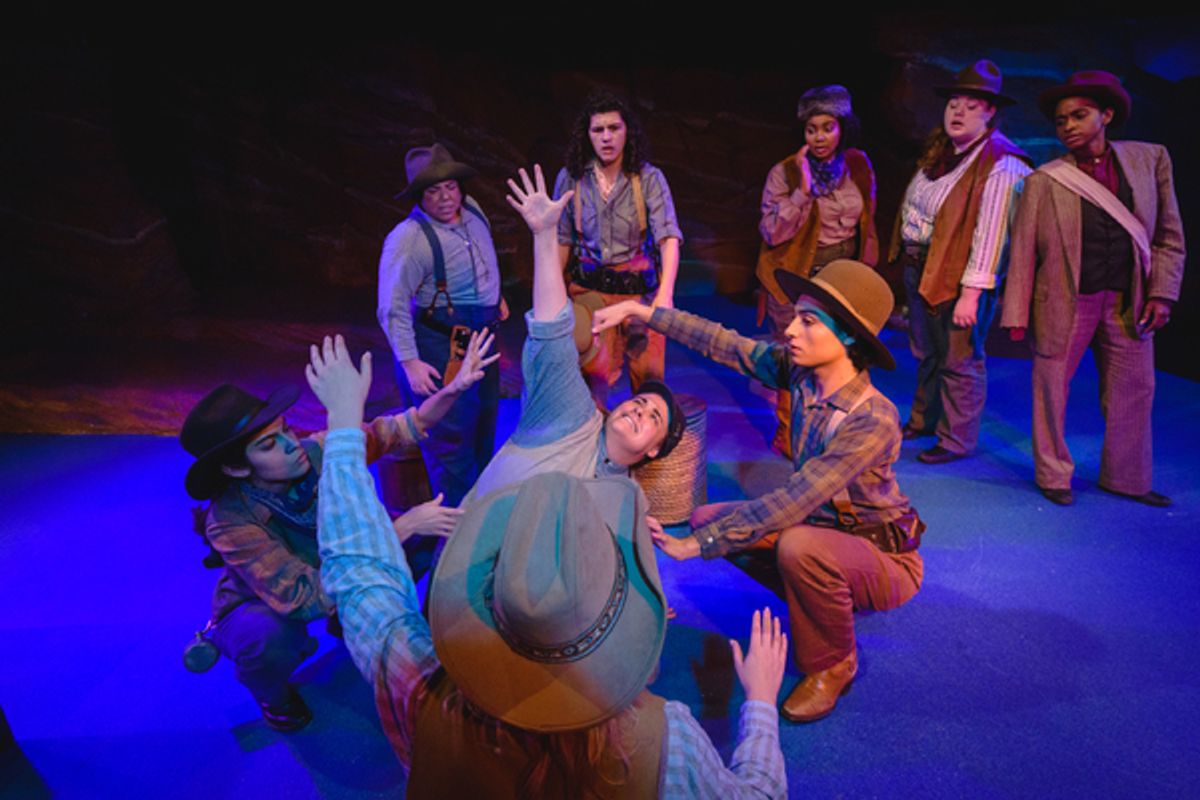 Chris Herrero (Hawkins), Camille Monae (John Wesely Powell), Nicole Neely (Bradley), Rachel MacKnight (Hall), Gazelle Garcia (Old Shady), Dana Schultes (Frank Goodman), Jordan Desmarais (Seneca Howland), Giovanna Grimaldo (O.G. Howland), Octavia Y. Thom at 