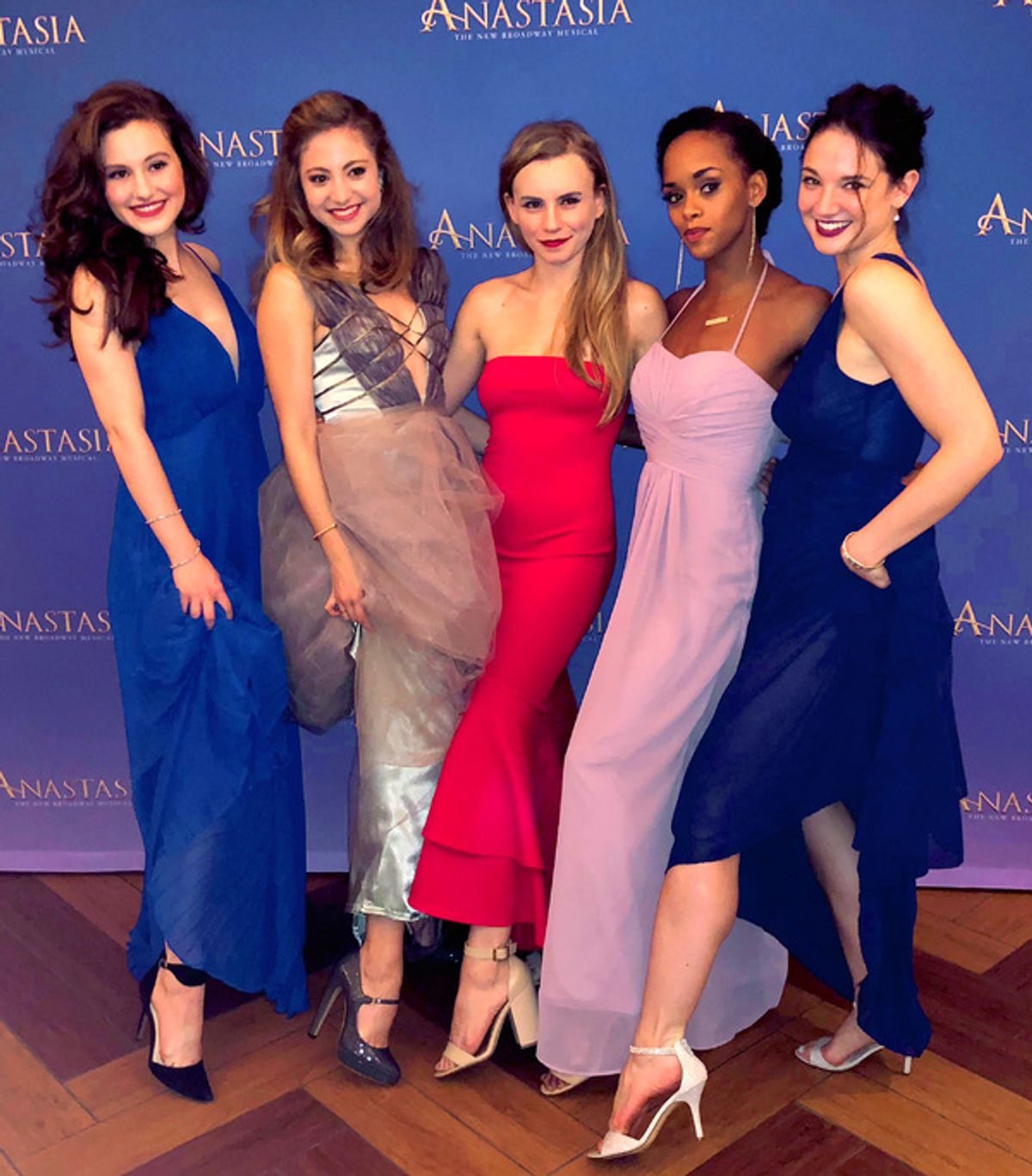 ANASTASIA Tour Launch Party featuring Taylor Quick (Ensemble), Brianna Abruzzo (Ensemble), Lila Coogan (Anya), Kourtney Keitt (Ensemble) and Claire Rathbun (Ensemble) at 