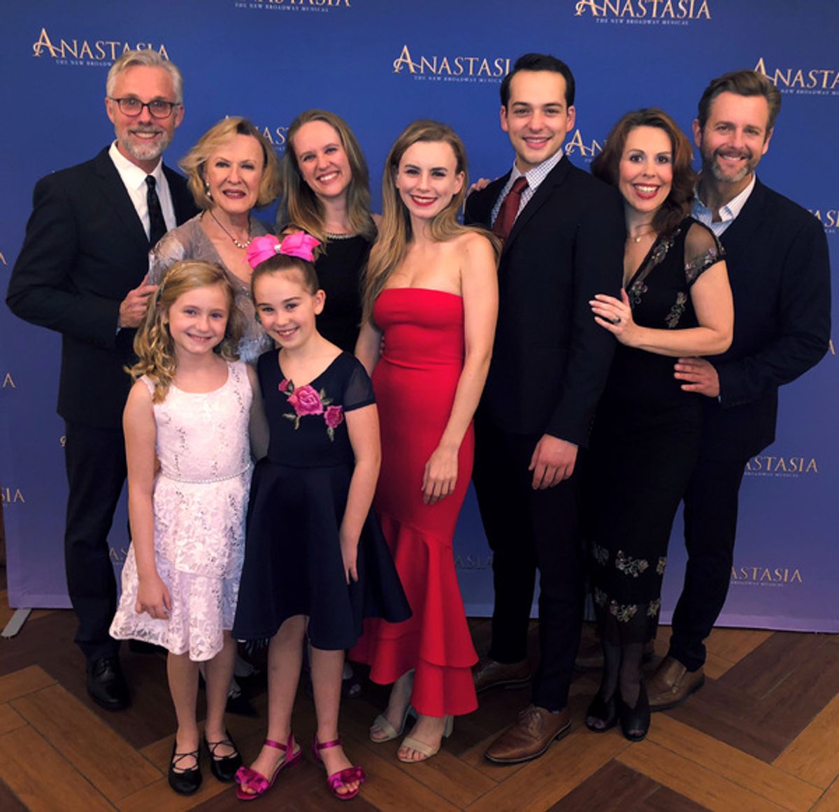 ANASTASIA Tour Launch Party featuring Bill Burns (Associate Choreographer), Joy Franz (Dowager Empress), Sarah Hartmann (Associate Director), Lila Coogan (Anya), Stephen Brower (Dmitry), Tari Kelly (Countess Lily), Edward Staudenmayer (Vlad), Addison Mack at 