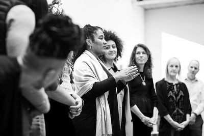 Lynn Nottage, Lileana Blain-Cruz, and Paige Evans Photo