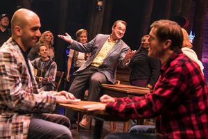 Nick Duckart, Kevin Carolan, Andrew Samonsky and Company in the First North American Tour of COME FROM AWAY @ BroadwayWorld Nick Duckart, Kevin Carolan, Andrew Samonsky and Company in the First North American Photo