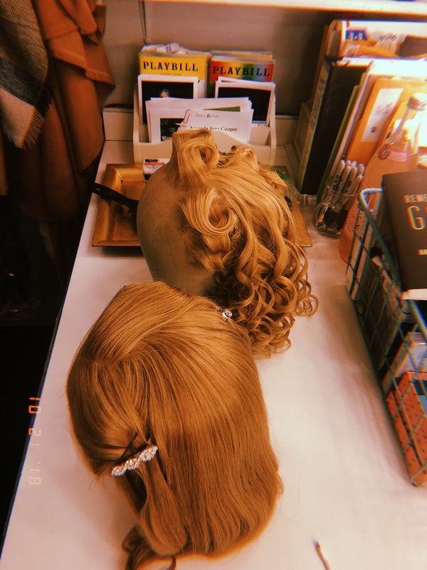 â€œGold hair with a gentle curlâ€¦â€

Our fabulous Hair Supervisor Mary  Photo