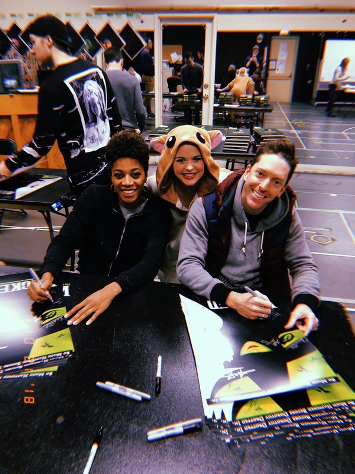 â€"Now that weâ€™re in here, youâ€™ll know weâ€™ve been hereâ€¦â€

Everyone will know Teneise Ellis and Jonathan Ritter have been here! These two are such treasures! Shoutout to Matt Meigs and Jeremy Thompson in the back too. I visited the poster-signing at 