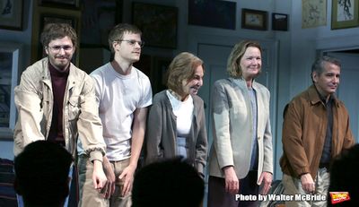 Michael Cera, Lucas Hedges, Elaine May, Joan Allen and David Cromer  Photo