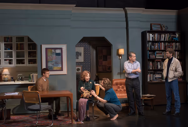 Lucas Hedges, Elaine May, Joan Allen, David Cromer, Michael Cera  Photo