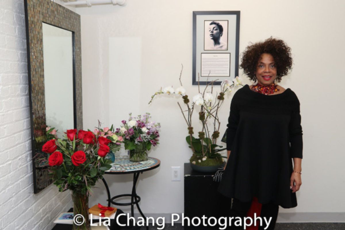 Denise Burse in her dressing room. at 