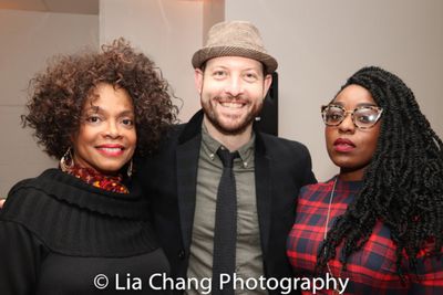 Denise Burse with her manager, Dave Brenner and Maechi Aharanwa Photo