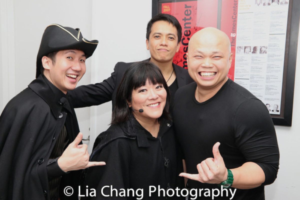 Colin Miyamoto (Steward), Ann Harada (Witch) and Chorus Members Jeremy Antonio Rafal, Viet Vo at 