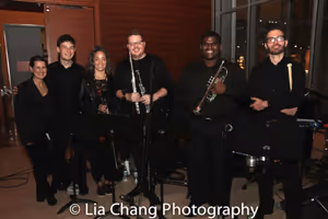 The Band: Kirsten Lee Rosenfeld (Conductor), Griffin Strout (Piano) Kiku Enomoto (Violin), Josh Johnson (Reeds) Clyde Daley (Trumpet), Matt Covey (Percussion) @ BroadwayWorld The Band: Kirsten Lee Rosenfeld (Conductor), Griffin Strout (Piano) Kiku Enomoto (Vio Photo