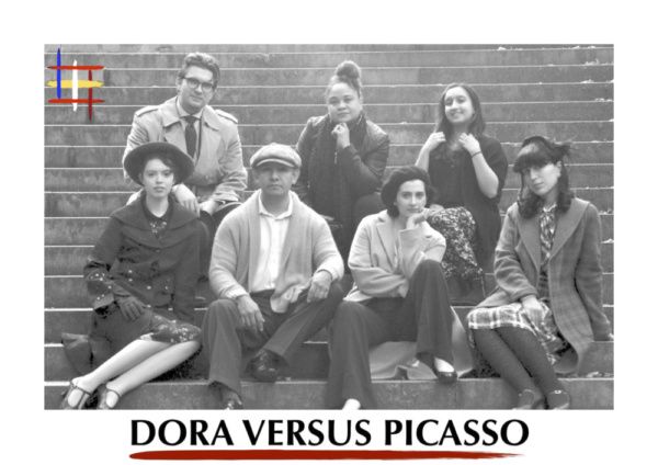 Cast and Creative Team of Dora Versus Picasso:
Back Row: Stephan Byc, Yudelka Heyer,  Photo