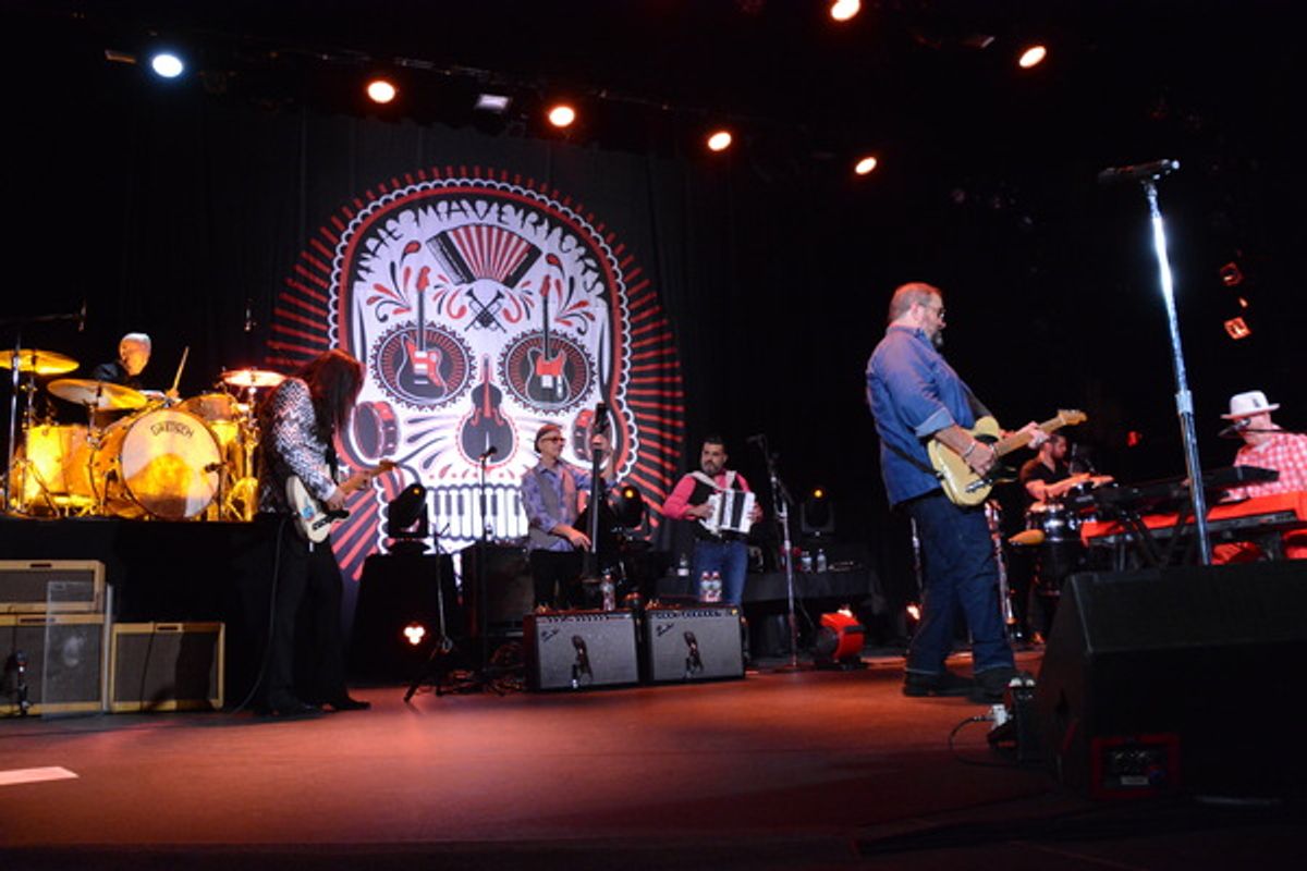 Paul Deakin, Eddie Perez, Ed Friedland, Michael Guerra, Raul Malo, Lorenzo Molina Ruiz and Jerry Dale McFadden at 