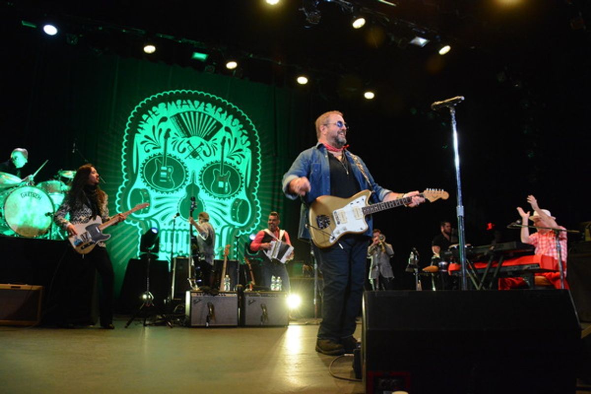 Paul Deakin, Eddie Perez, Ed Friedland, Michael Guerra, Raul Malo, Lorenzo Molina Ruiz and Jerry Dale McFadden at 