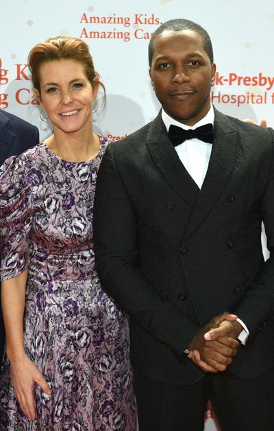 Stephanie Ruhle and Leslie Odom, Jr. Photo