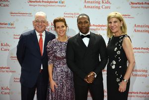 Steven J. Corwin, MD, Stephanie Ruhle, Leslie Odom, Jr. and Laura Forese, MD @ BroadwayWorld Steven J. Corwin, MD, Stephanie Ruhle, Leslie Odom, Jr. and Laura Forese, MD Photo