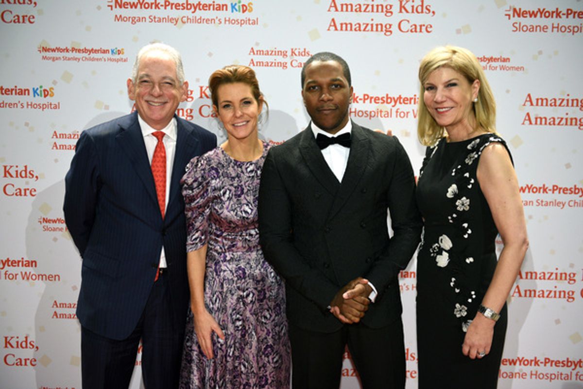 Steven J. Corwin, MD, TV personality Stephanie Ruhle,  Leslie Odom, Jr. and Laura Forese, MD at 