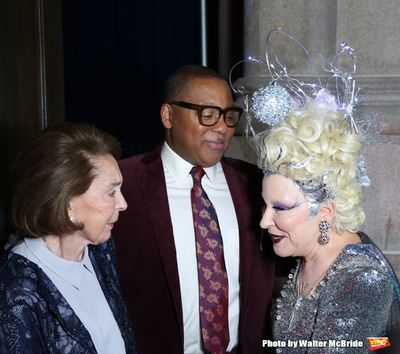 Mica Ertegun, Wynton Marsalis and Bette Midler  Photo
