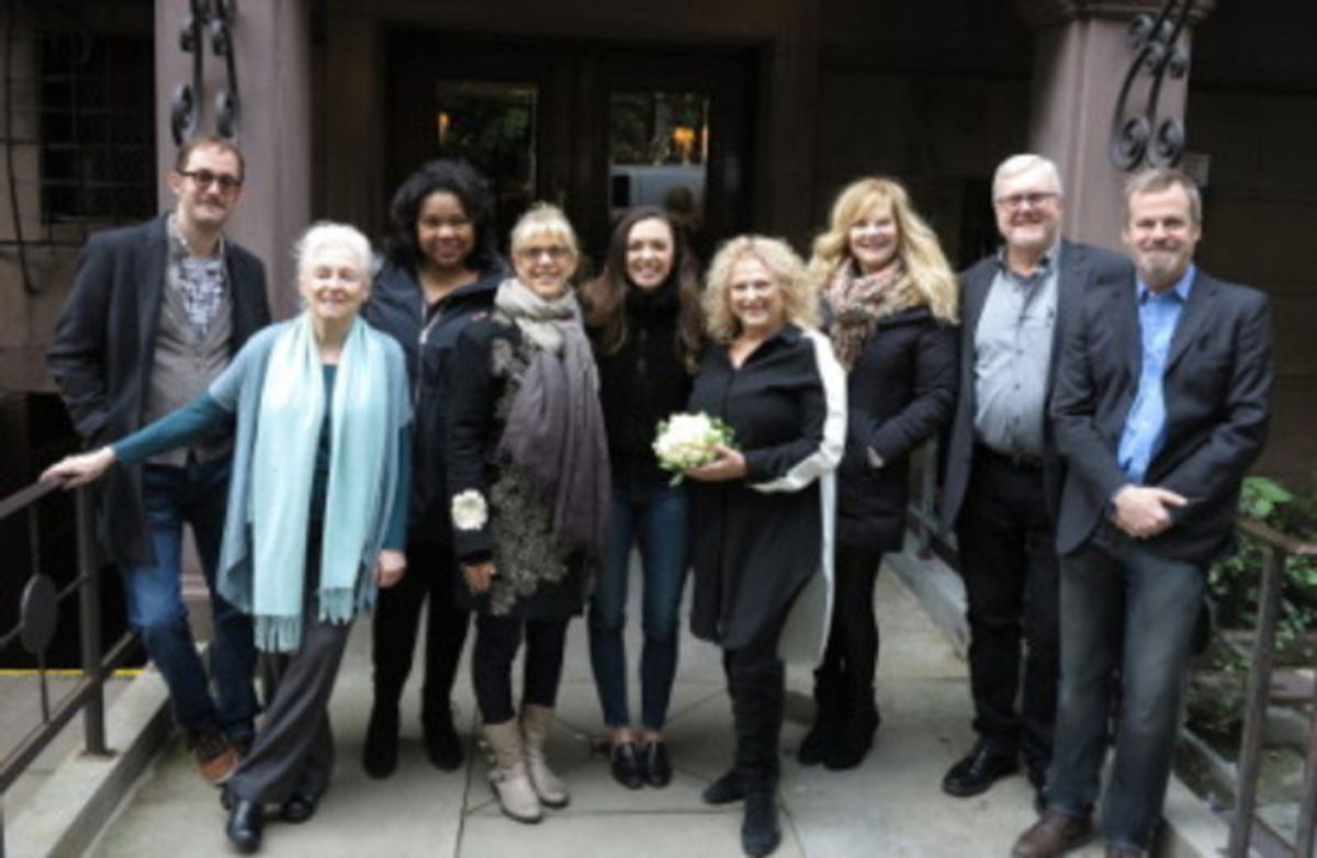 The Resident Acting Company will present a reading of It Is So (If You Think So) by Luigi Pirandello at The Players Club, 16 Gramercy Park South, on November 19, 2018.  L-R: Michael Keyloun, Waltrudis at 
