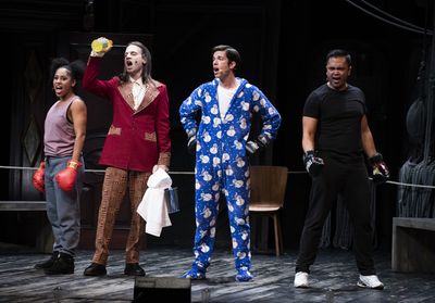 Erin Clemons, Jordan Roth, John Mulaney and Jose Llana Photo