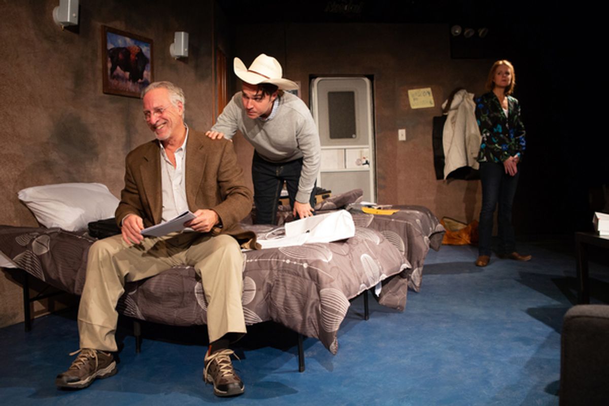 Robert LuPone, Drew Ledbetter and Kate Grimes at 