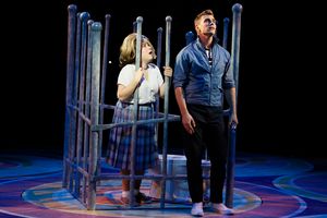 Brooke Shapiro (Tracy Turnblad) and Zane Phillips (Link Larkin) Photo