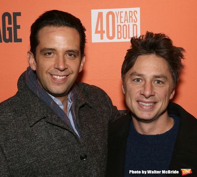 Nick Cordero and Zach Braff  Photo