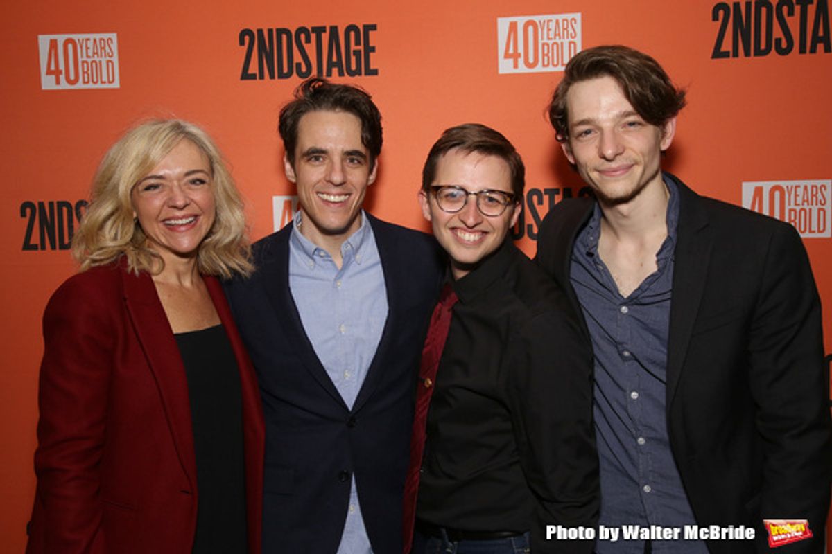 Rachel Bay Jones, Steven Levenson, Will Roland and Mike Faist  at 