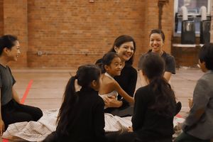 Angela Baumgardner and Young Ensemble Members Photo