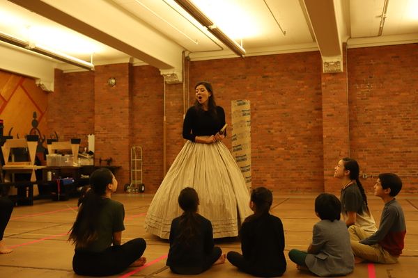 Angela Baumgardner and Young Ensemble Members Photo
