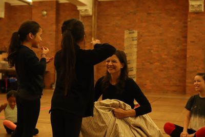 Angela Baumgardner and Young Ensemble Members Photo