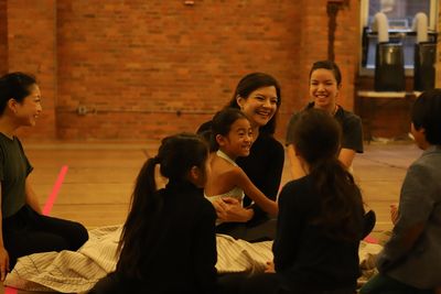 Angela Baumgardner and Young Ensemble Members Photo