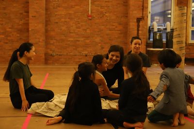 Angela Baumgardner and Young Ensemble Members Photo