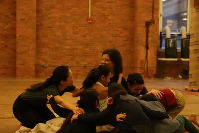 Angela Baumgardner and Young Ensemble Members Photo
