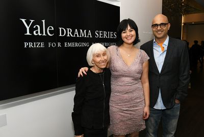 Francine Horn, Leah Nanako Winkler and Ayad Akhtar Photo