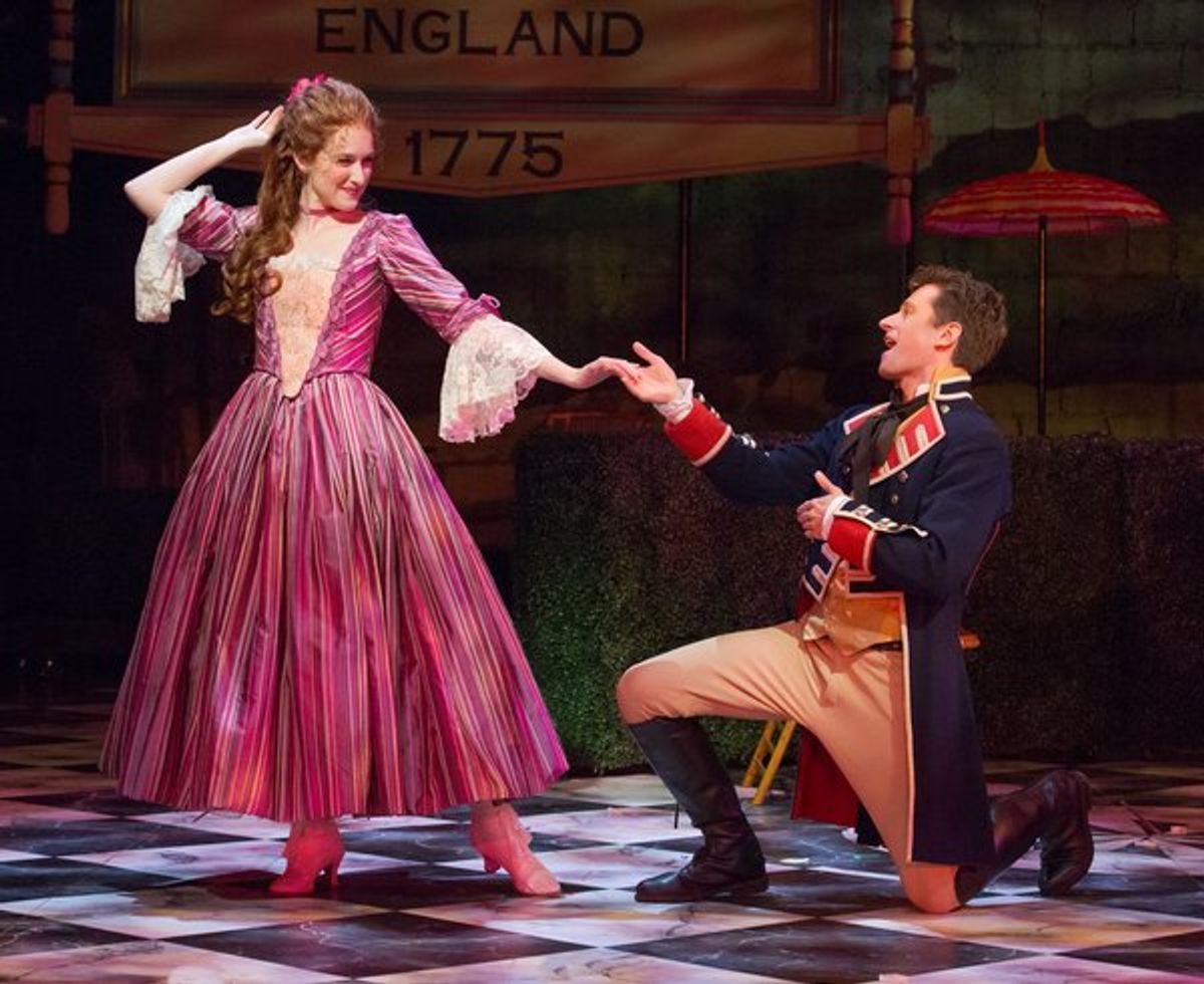 Erin Mackey (Lydia Languish) & Kevin Massey (Captain Jack Absolute/Ensign Beverly)
 at 