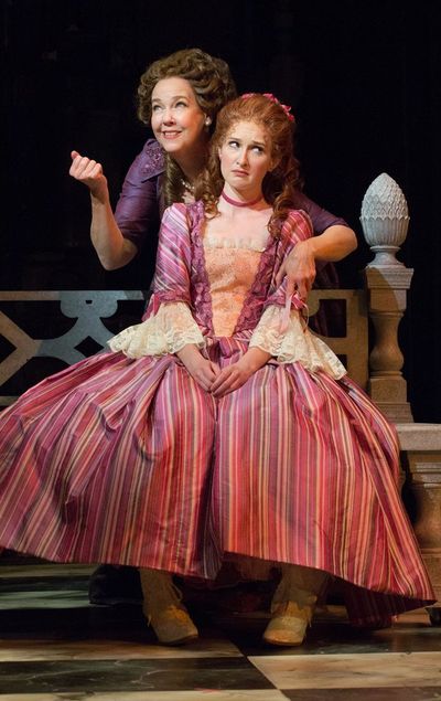 Harriet Harris (Mrs. Malaprop) & Erin Mackey (Lydia Languish)
 Photo