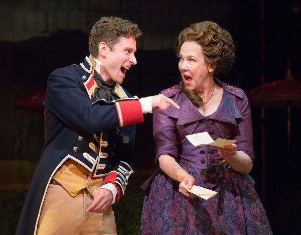 Kevin Massey (Captain Jack Absolute/Ensign Beverly) & Harriet Harris (Mrs. Malaprop)
 Photo