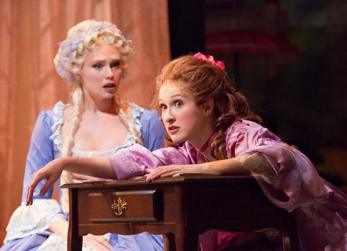 Charlotte Maltby (Julia Melville) & Erin Mackey (Lydia Languish)
 at 