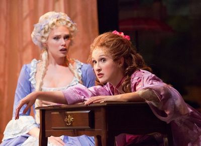 Charlotte Maltby (Julia Melville) & Erin Mackey (Lydia Languish)
 Photo